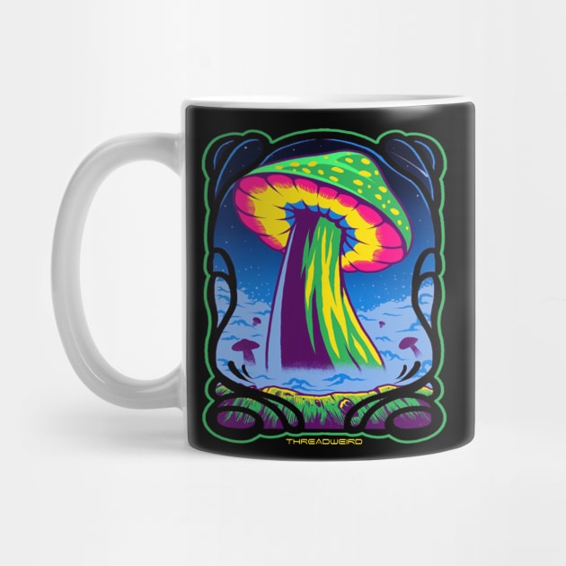 Psychedelic Magic Mushroom by ThreadWeird Apparel Company